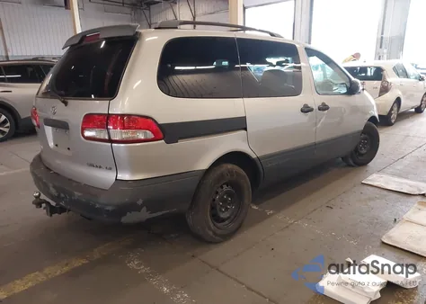 2001 Toyota Sienna Le z USA, uszkodzony, nr VIN 4T3ZF13C11U364510